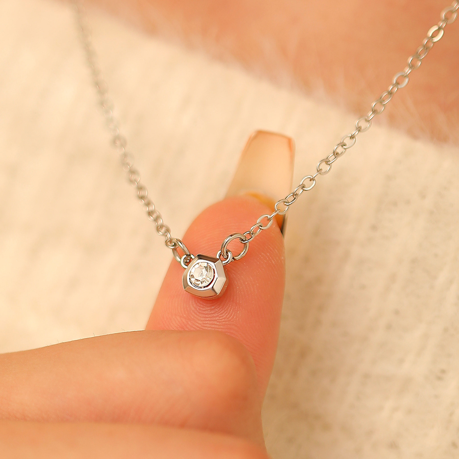 Simple Fashion Water Drop Smal - Pearl Trim Chain review and price