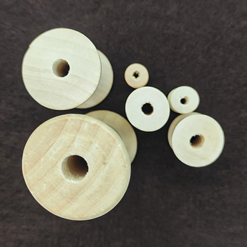 10/5Pcs Mini Wooden Bobbins Em - Organza Ribbon Spool review and price
