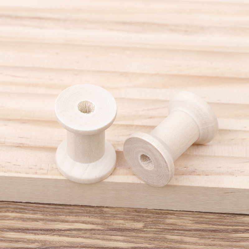 10Pc Vintage Wooden Spools DIY - Organza Ribbon Spool review and price