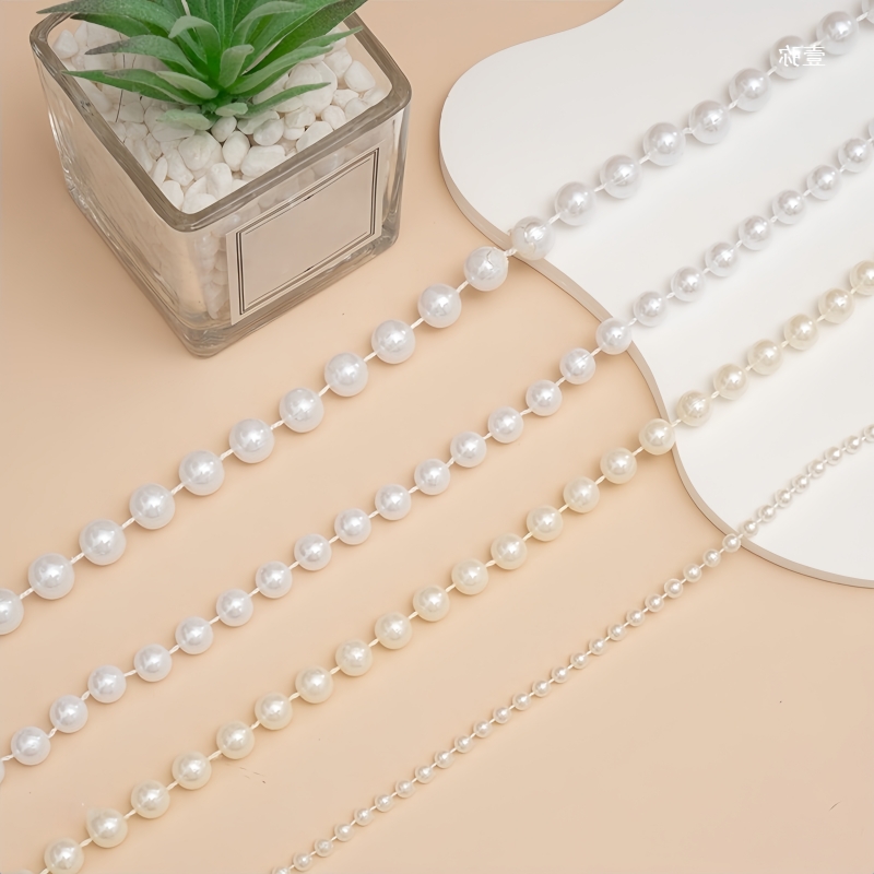 2/5m ABS Imitation Pearl Bead  - Pearl Trim Chain review and price