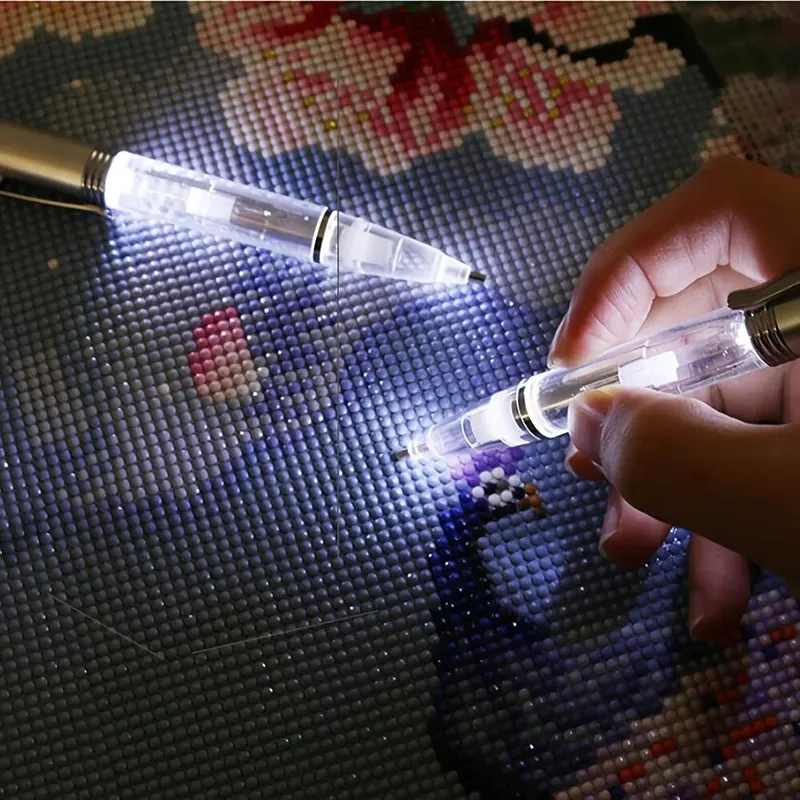 LED Light Diamond Painting Pen - Embroidery Embellishments review and price
