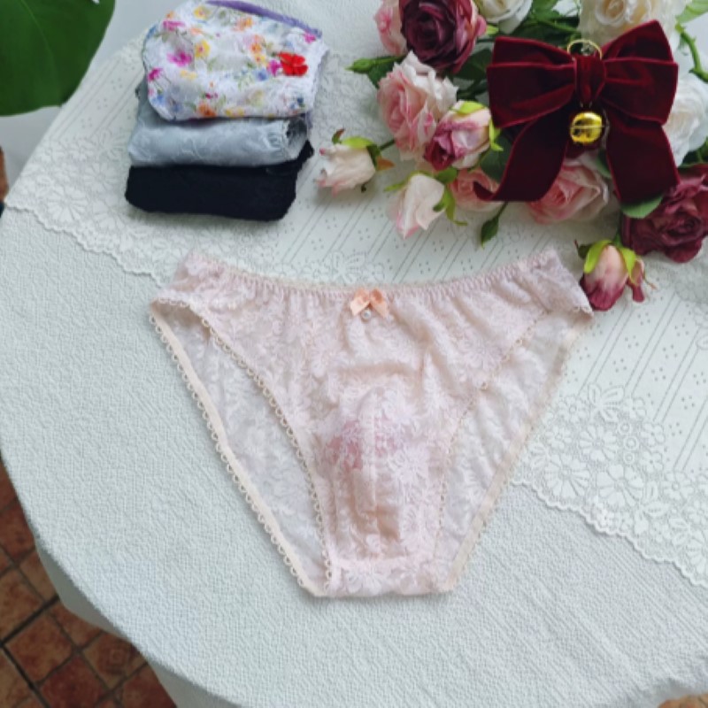 Sheer Sexy Man's Lace Panties  - Embroidery Embellishments review and price