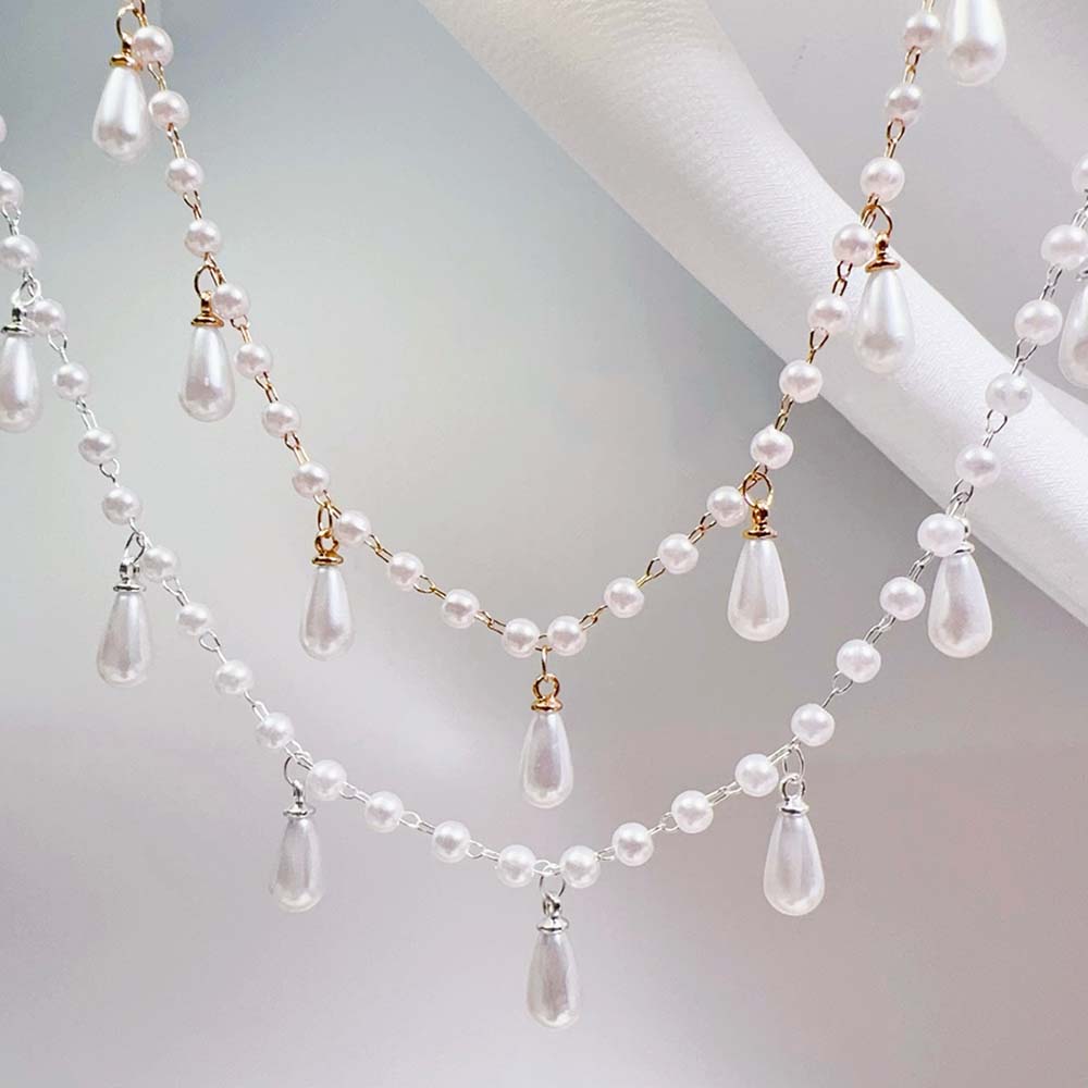 0.5M 1M Imitation Pearl Waterd - Pearl Trim Chain review and price