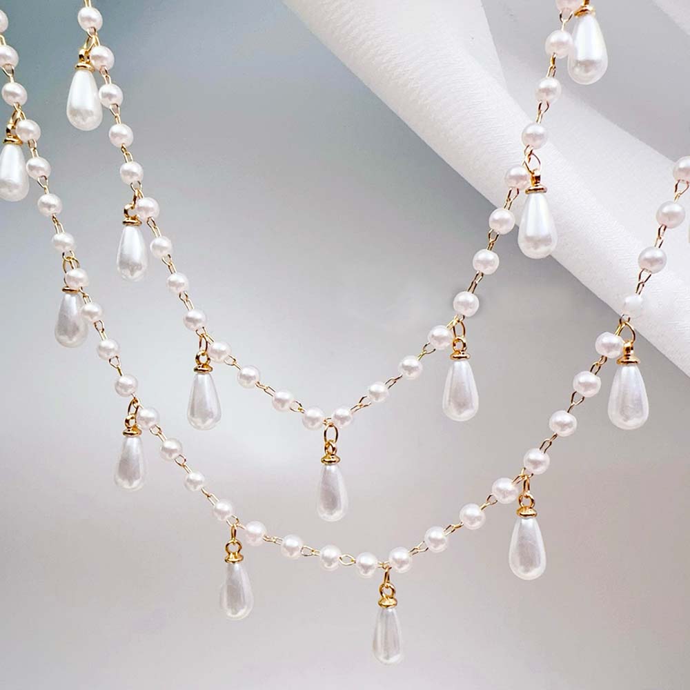 0.5M 1M Imitation Pearl Waterd - Pearl Trim Chain review and price
