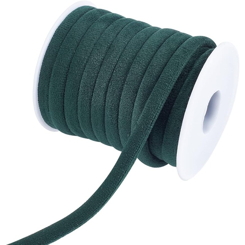 1 Roll 10m 8mm Dark Green Velv - Velvet Ribbon Roll review and price