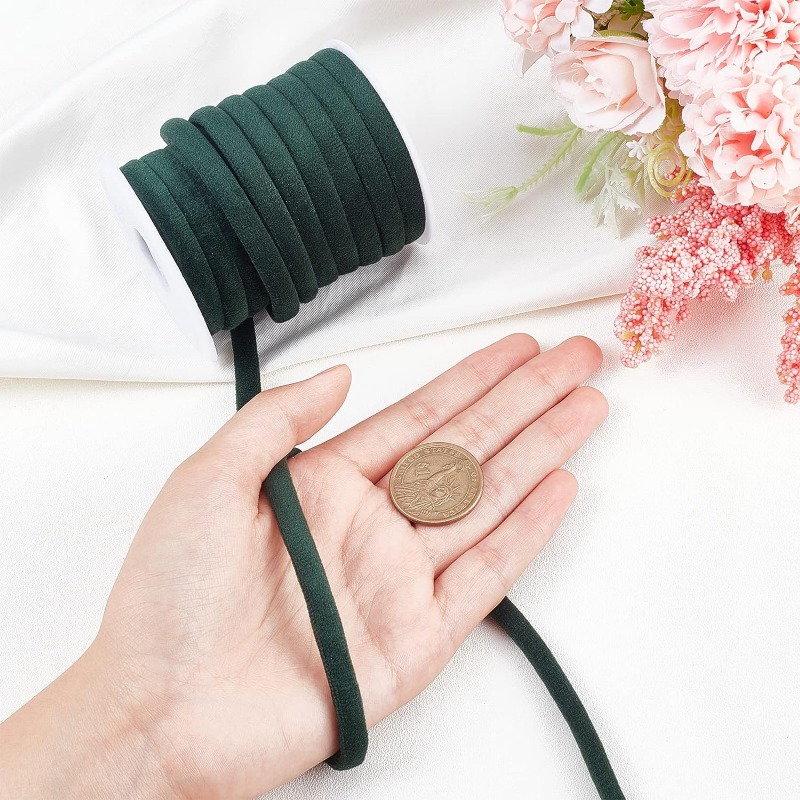 1 Roll 10m 8mm Dark Green Velv - Velvet Ribbon Roll review and price