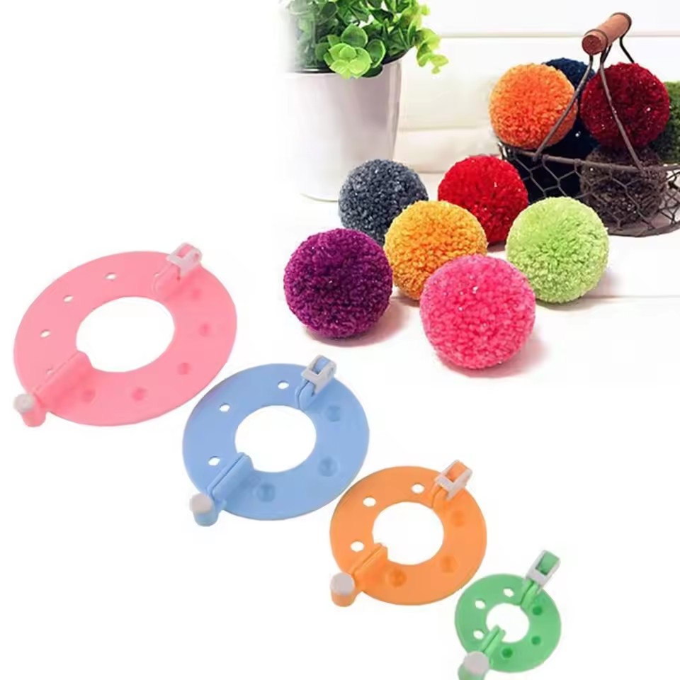 8PCS 4 Sizes Fluff Ball Weaver - Pom Pom Maker Tool review and price