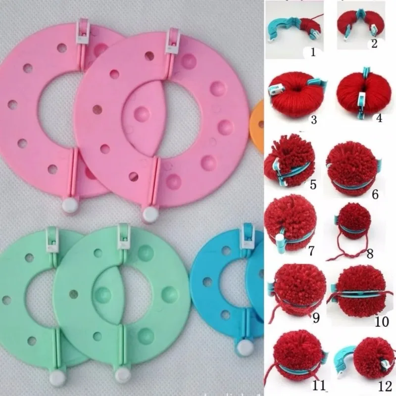 8PCS 4Sizes Fluff Ball Weaver  - Pom Pom Maker Tool review and price