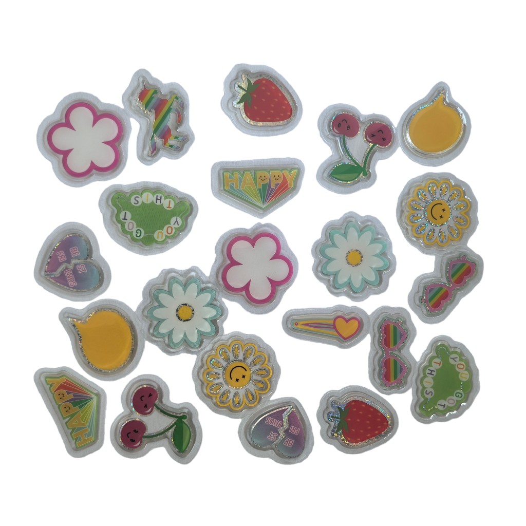45 Pcs Adorable Epoxy Stickers - Craft Embellishment World review and price