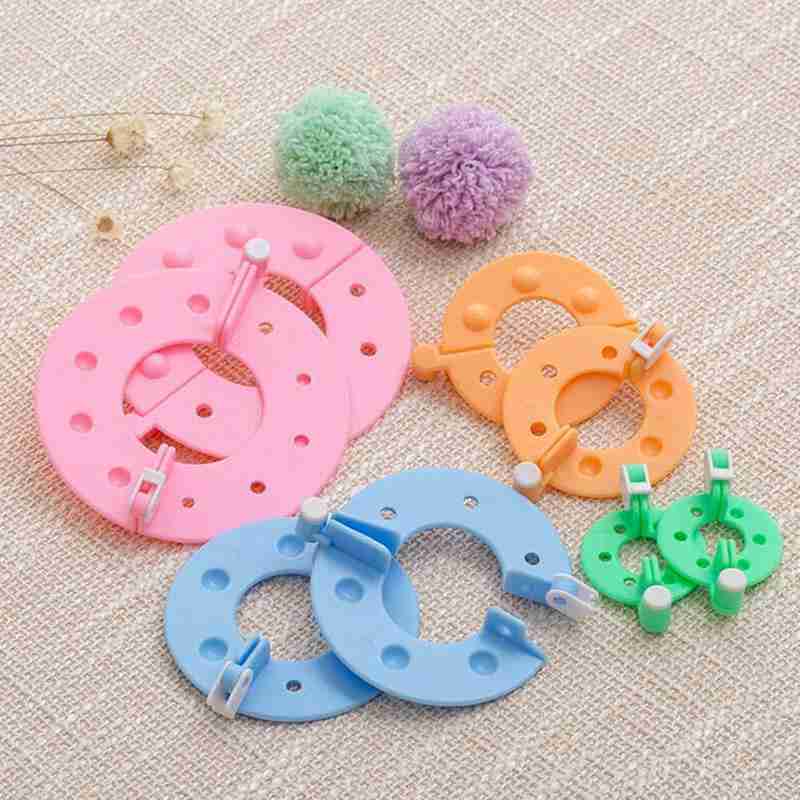 8Pcs 4 Sizes Plastic Pompom Ma - Pom Pom Maker Tool review and price