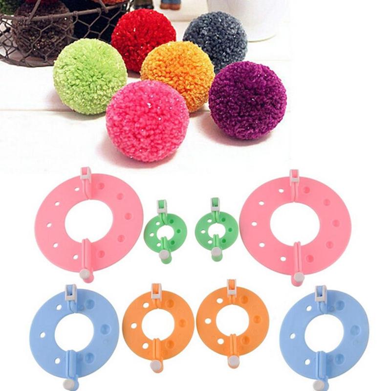 8Pcs 4 Sizes Plastic Pompom Ma - Pom Pom Maker Tool review and price